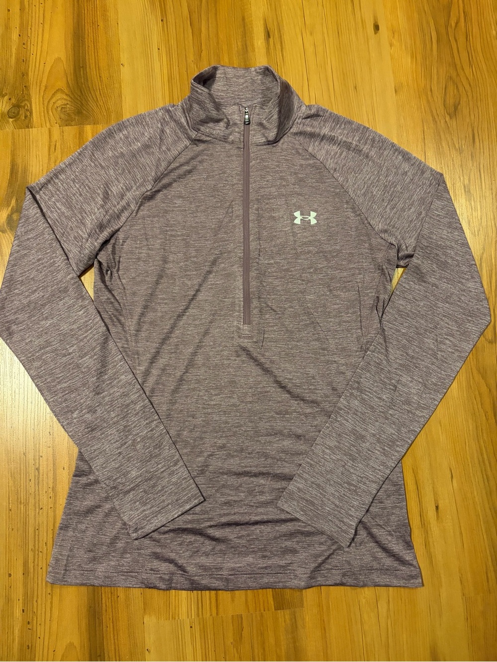 Under Armour Heathered Mauve Quarter Zip Pullover